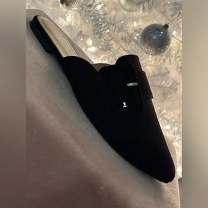 Black suede